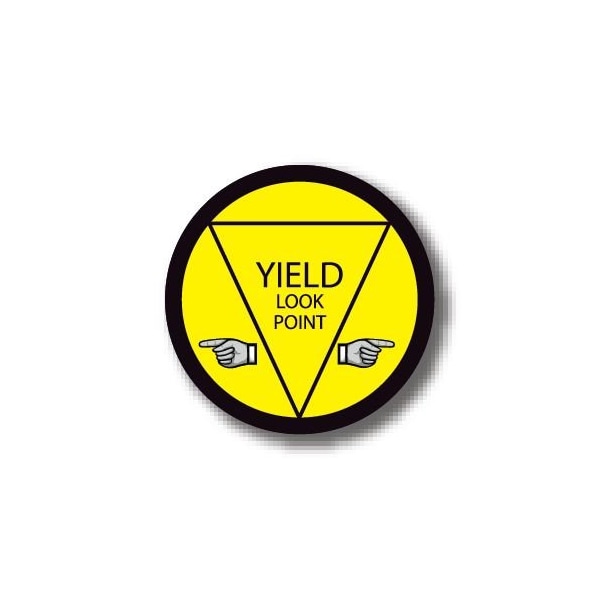 Ergomat 32in CIRCLE SIGNS - Yield Look Point DSV-SIGN 1024 #1806 -UEN - main